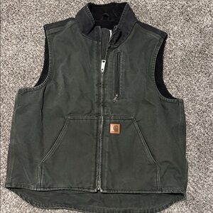 Carhartt Olive Green Utility Vest